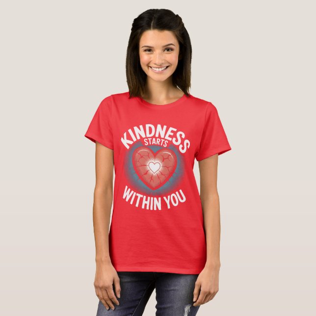 Kindness & Healing – Inspirational Quote  T-Shirt (Front Full)