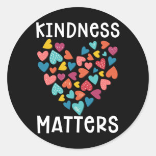 Kindness Heart Equality Together Kind Cute Classic Round Sticker