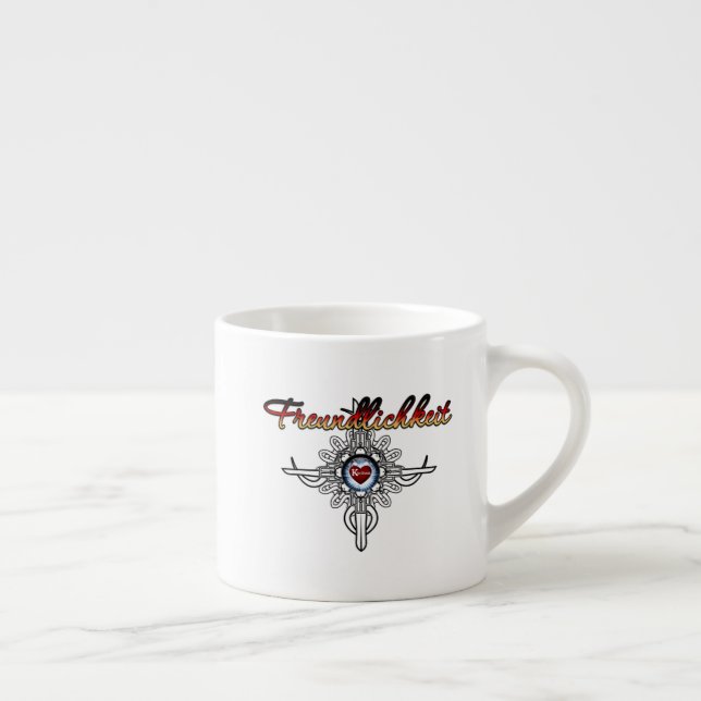 Kindness In German Colourized Version Espresso Cup (Right)