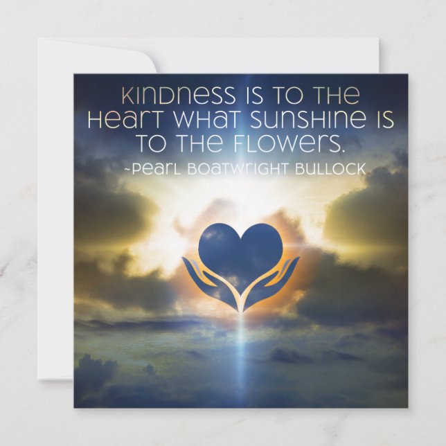 Kindness Inspirational Note Card 5x5 (Front)