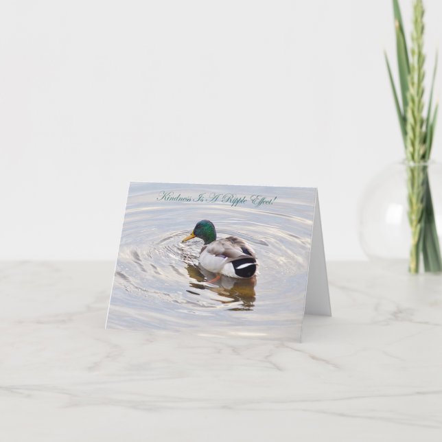 Kindness Is A Ripple Effect! Note Card (Front)
