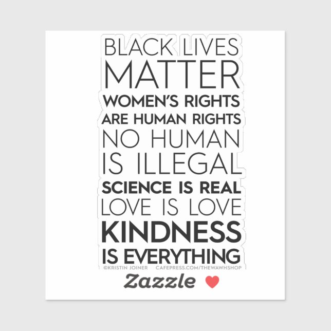 Kindness Is Everything Vinyl Stickers (Sheet)