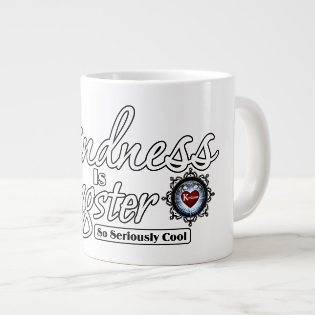 Kindness Is Gangster Large Coffee Mug (Front Right)