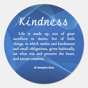 Kindness is Life Classic Round Sticker