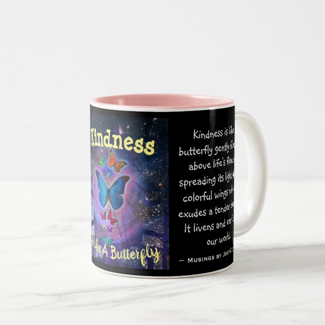 Kindness Is Like A Butterfly Coffee Mug (Front Right)