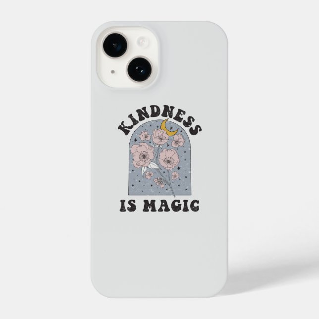 Kindness is Magic Vintage Flowers iPhone Case (Back)