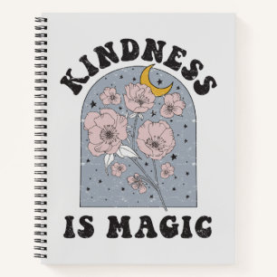 Kindness is Magic Vintage Flowers Notebook
