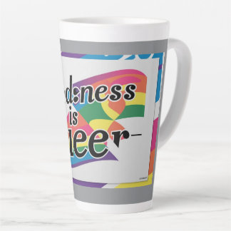 Kindness is Queer – Designed by ShelloCB Latte Mug