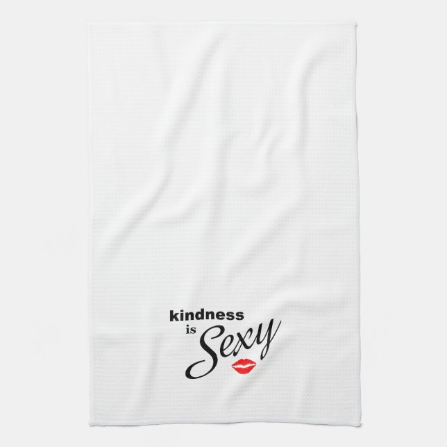 Kindness is Sexy kitchen towel (Vertical)