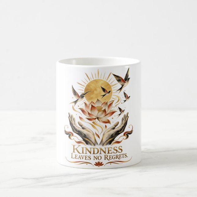Kindness Leaves No Regrets Dhammapada Coffee Mug (Center)