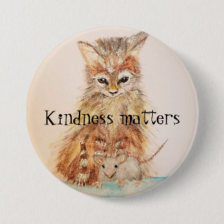 Kindness matters 7.5 cm round badge