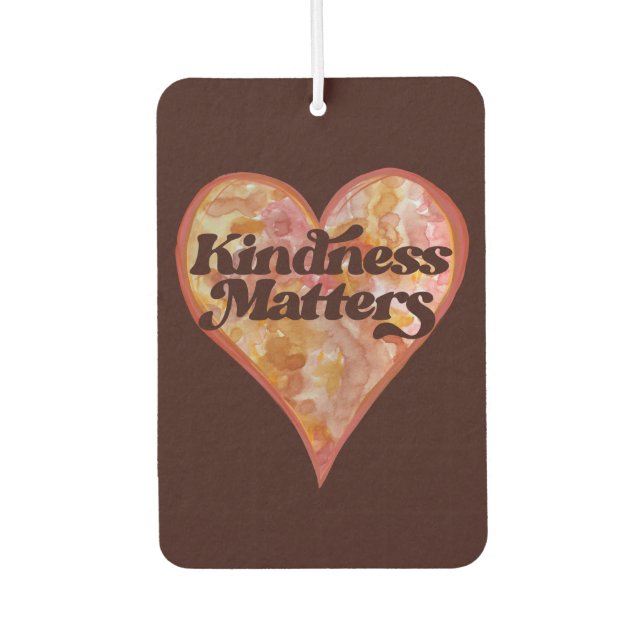 Kindness Matters Be Kind                           Car Air Freshener (Front)