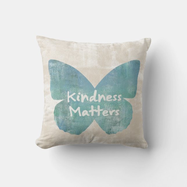 Kindness Matters Butterfly Cushion (Front)