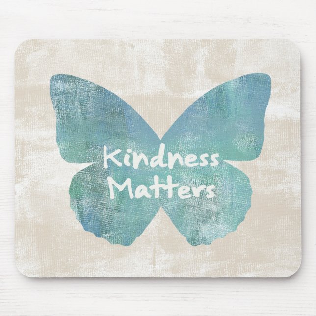 Kindness Matters Butterfly Mouse Mat (Front)