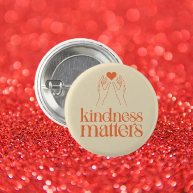 Kindness Matters Button – Hands & Heart Empathy (Creator Uploaded)