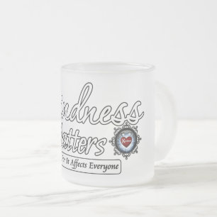 Kindness Matters Frosted Glass Coffee Mug