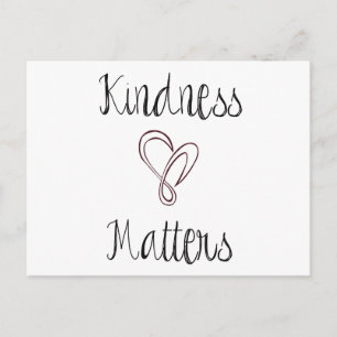 Kindness Matters Heart Postcard
