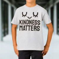 Kindness Matters Kids T-Shirt – Cute Face Design