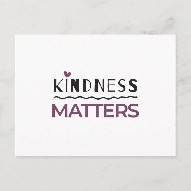 Kindness matters postcard (Front)