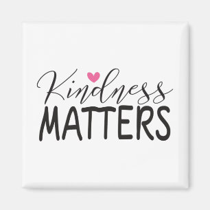 Kindness matters square sticker magnet