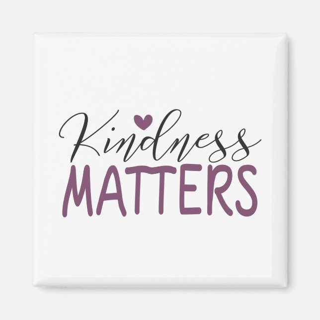 Kindness matters stainless steel water bottle magnet (Front)