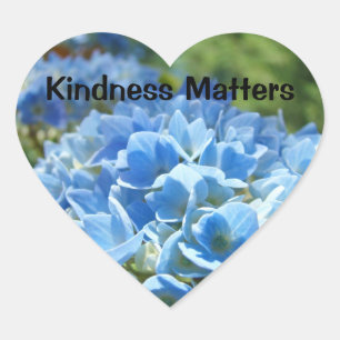 Kindness Matters stickers Hydrangea flowers