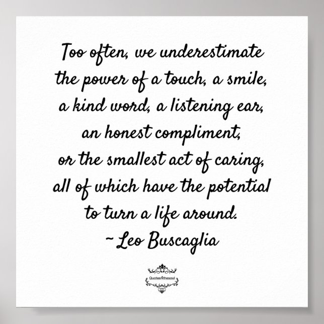 KINDNESS MOTIVATIONAL POSTER (Front)