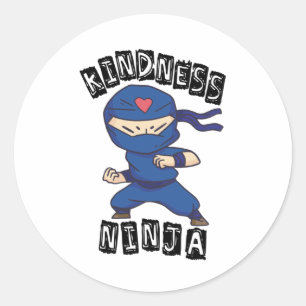 Kindness Ninja, Fight against Bullying Classic Round Sticker