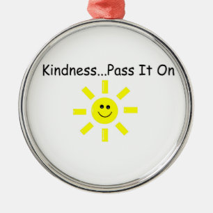 Kindness...Pass It On Metal Tree Decoration