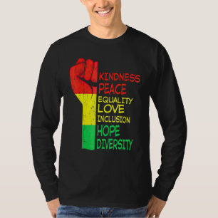 Kindness Peace Equality Human Rights Inclusion Div T-Shirt