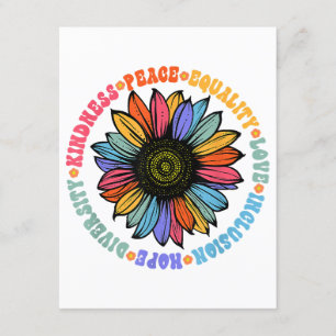 Kindness Peace Equality Love Hope Diversity Human  Enclosure Card