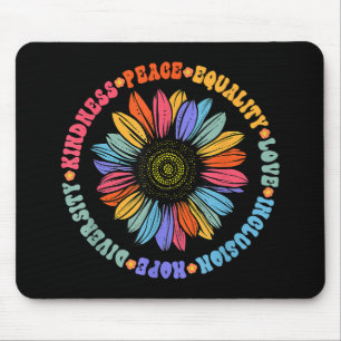 Kindness Peace Equality Love Hope Diversity Human  Mouse Mat