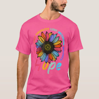 Kindness Peace Equality Love Hope Diversity Human  T-Shirt