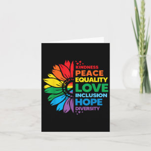 Kindness Peace Equality Love Inclusion Hope Divers Card