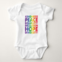 Kindness Peace Equality Love Inclusion Hope LGBT