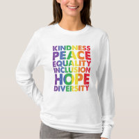 Kindness Peace Equality Love Inclusion Hope LGBT