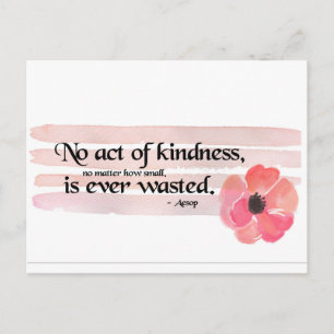 Kindness Pink Postcard