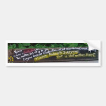 Kindness poem bumper sticker