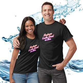 Kindness Quote Black Personalise T-Shirt