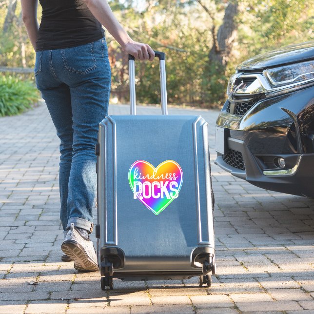 Kindness Rocks Rainbow (Suitcase Insitu)