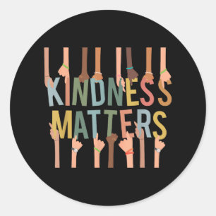 Kindness S Anti-bullying Diversity Inclusion Classic Round Sticker