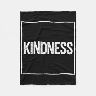 Kindness Sticker Fleece Blanket