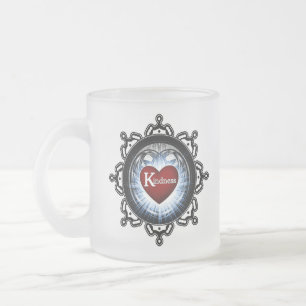 Kindness Symbol Frosted Glass Coffee Mug