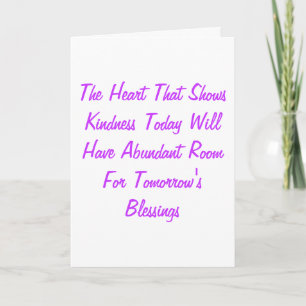 Kindness Thank You Card