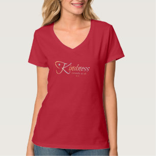 Kindness V-Neck Tee - Connects Us All