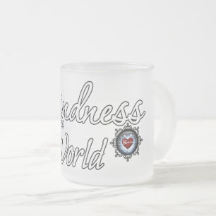 Kindness Will Save The World Frosted Glass Coffee Mug