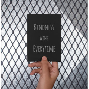 Kindness Wins Everytime Affirmation Postcard