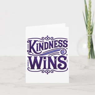 Kindness Wins Sticker Card