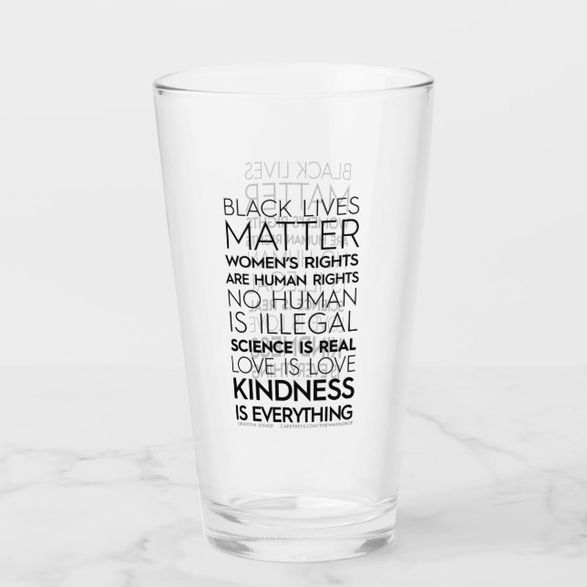 #KindnessisEverything Glass Tumbler (Front)