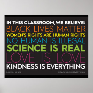 #KindnessIsEverything In This Classroom Poster